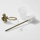 Classic angel brass toilet brush and holder for bathroom