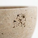 Classic Beige Travertine Oval Bathtub - 70"x35"x20" - Honed (Partially Filled)