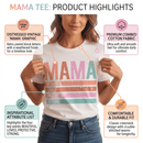 Classic Mama Shirt 100% Cotton Short Sleeve Casual Aesthetic Mom Top