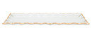 Glass Oblong Tray with Gold Edge