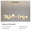 Classic white & gold leaf pendant lamp dining room lighting