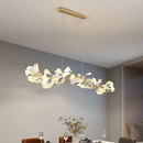 Classic white & gold leaf pendant lamp dining room lighting