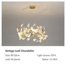 Classic white & gold leaf pendant lamp dining room lighting