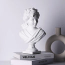Classical white cupid statue plaster sculpture living room decor