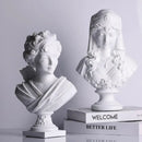 Classical white cupid statue plaster sculpture living room decor
