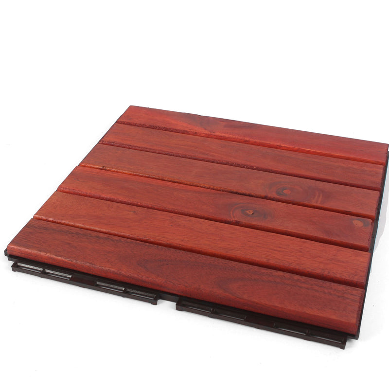 Clay Straight Wood Deck Tiles