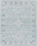 Calderbank Sky Blue Wool-Blend Area Rug