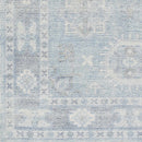 Calderbank Sky Blue Wool-Blend Area Rug