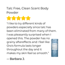 Talc Free Body Powder, Clean Scent