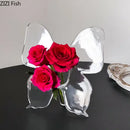 Clear acrylic butterfly vase – bedroom flower arrangement pot