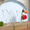 Clear acrylic butterfly vase – bedroom flower arrangement pot