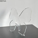 Clear acrylic butterfly vase – bedroom flower arrangement pot