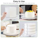 Clear acrylic scalloped cake cream scrapers kitchen baking tools