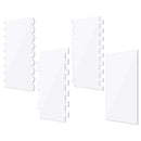 Clear acrylic scalloped cake cream scrapers kitchen baking tools
