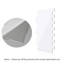 Clear acrylic scalloped cake cream scrapers kitchen baking tools
