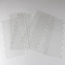 Clear acrylic scalloped cake cream scrapers kitchen baking tools