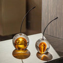Clear and gold crystal cherry sculpture living room decor