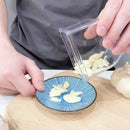 Clear and gray garlic grinding grater cutter kitchen tool