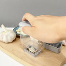 Clear and gray garlic grinding grater cutter kitchen tool