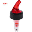 Clear and red plastic liquor pourer bottle dispenser kitchen barware