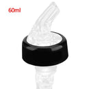Clear and red plastic liquor pourer bottle dispenser kitchen barware