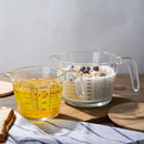 Clear borosilicate glass measuring cup kitchen baking jug