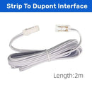Clear cob led strip connectors 2-pin l-shape kitchen clips