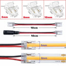Clear cob led strip connectors 2-pin l-shape kitchen clips