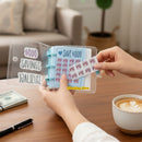 Clear Cover 1000 Dollar Savings Challenge Book 3-Ring PVC Money Saving Binder Personal Finance Budgeting Organizer