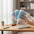 Clear Cover 1000 Dollar Savings Challenge Book 3-Ring PVC Money Saving Binder Personal Finance Budgeting Organizer