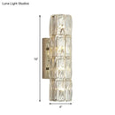 DecorBites™ Clear Crystal Linear Wall Light Fixture - Modernist 2/3/4 Lights Sconce for Dining Room