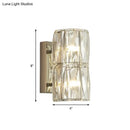 DecorBites™ Clear Crystal Linear Wall Light Fixture - Modernist 2/3/4 Lights Sconce for Dining Room