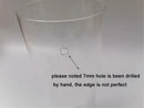 Clear cylinder glass hurricane lamp shade living room vase 3 pack