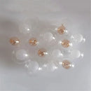 Clear g4 glass shade replacement globes for chandelier dining room