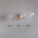 Clear g4 glass shade replacement globes for chandelier dining room