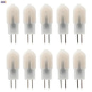 Clear glass 10pcs 2w led g4 bulbs for kitchen chandeliers