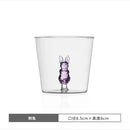 Clear glass cactus cup dining room drinkware