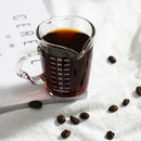 Clear glass espresso measuring cup with handle kitchen scale milk jug
