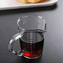 Clear glass espresso measuring cup with handle kitchen scale milk jug