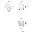 Clear glass espresso measuring cup with handle kitchen scale milk jug
