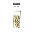 Clear hermetic kitchen organizer for food containers and oils