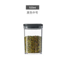 Clear hermetic kitchen organizer for food containers and oils