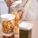 Clear hermetic kitchen organizer for food containers and oils