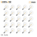 Clear shatterproof g40 1w pet led bulbs outdoor string lights patio