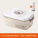 Clear white and blue fresh-keeping vacuum canister kitchen organizer