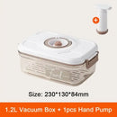 Clear white and blue fresh-keeping vacuum canister kitchen organizer