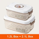 Clear white and blue fresh-keeping vacuum canister kitchen organizer