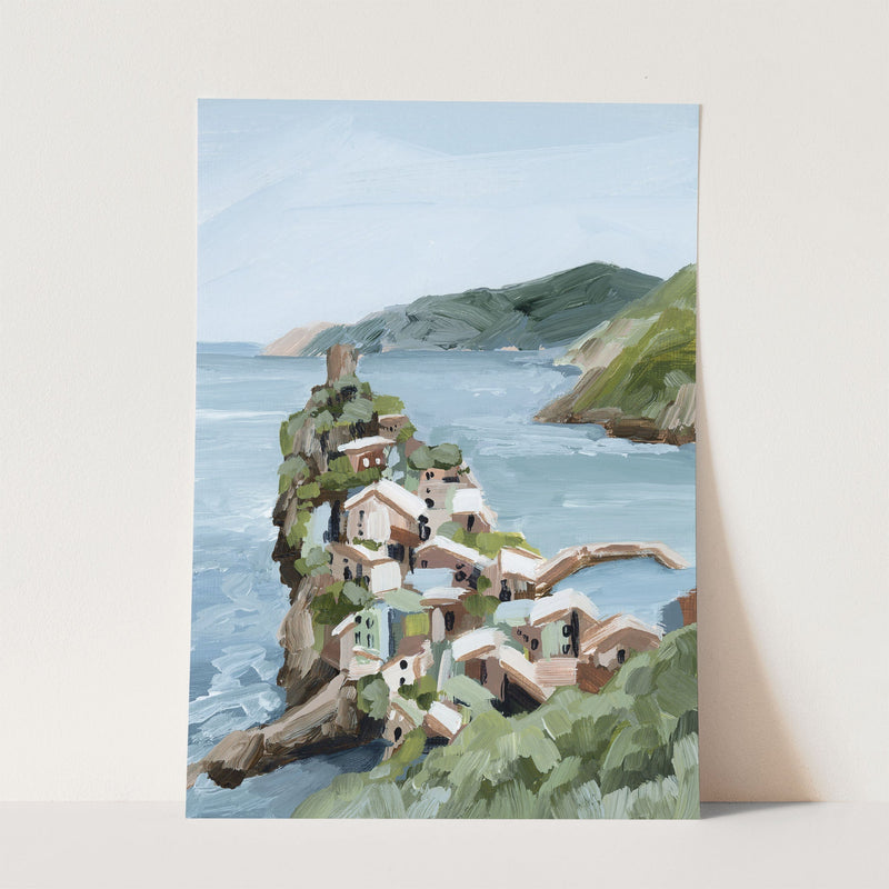 "Cliffs of Vernazza" Art Print