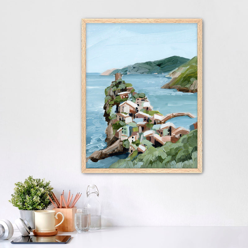 "Cliffs of Vernazza" Art Print