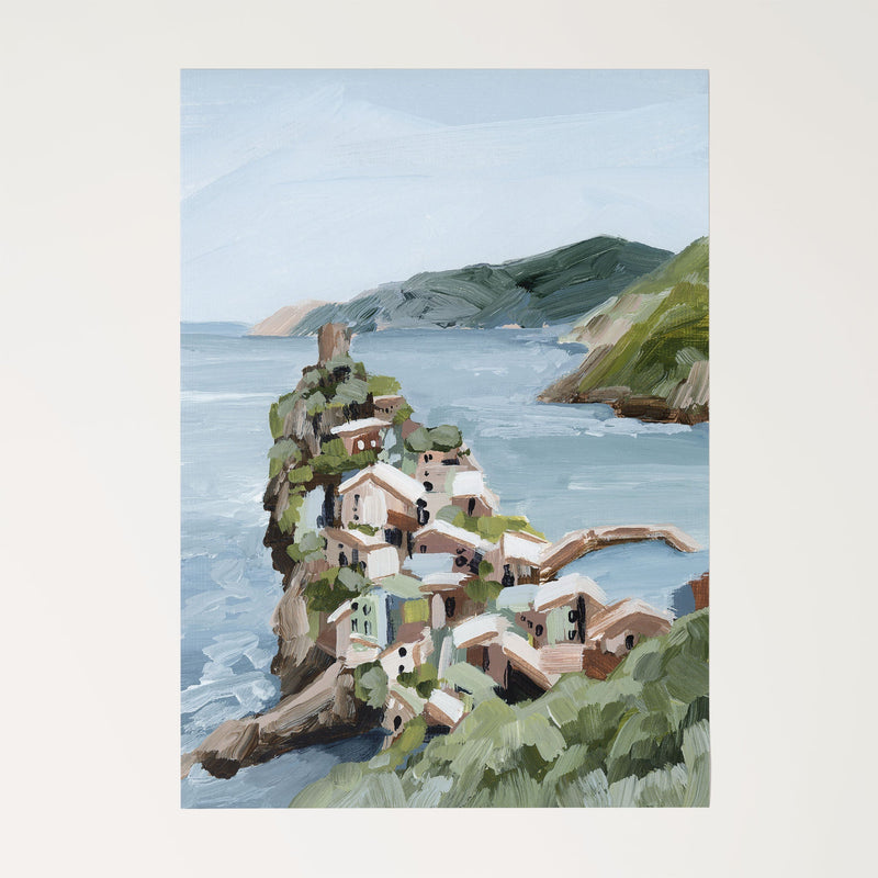 "Cliffs of Vernazza" Art Print